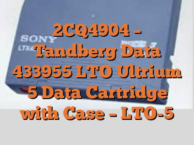 2CQ4904 - Tandberg Data 433955 LTO Ultrium 5 Data Cartridge with Case - LTO-5