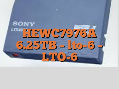 HEWC7976A 6.25TB - lto-6 - LTO-6