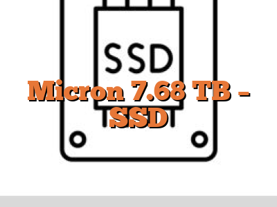 Micron 7.68 TB - SSD