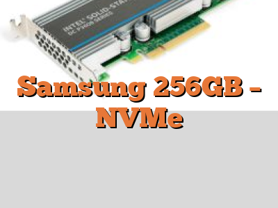 Samsung 256GB - NVMe
