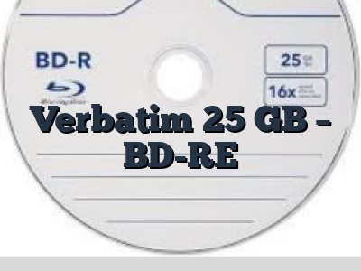 Verbatim 25 GB - BD-RE
