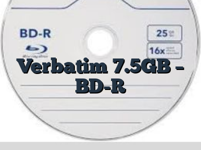 Verbatim 7.5GB - BD-R