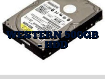 WESTERN 500GB - HDD