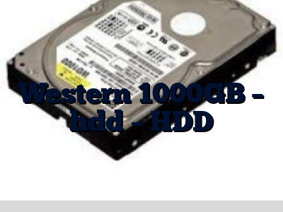 Western 1000GB - hdd - HDD
