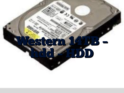Western 14TB - hdd - HDD